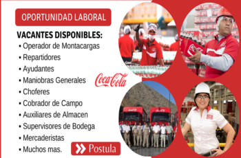 Trabaja en Coca Cola ¡Nuevas Vacantes Disponibles!